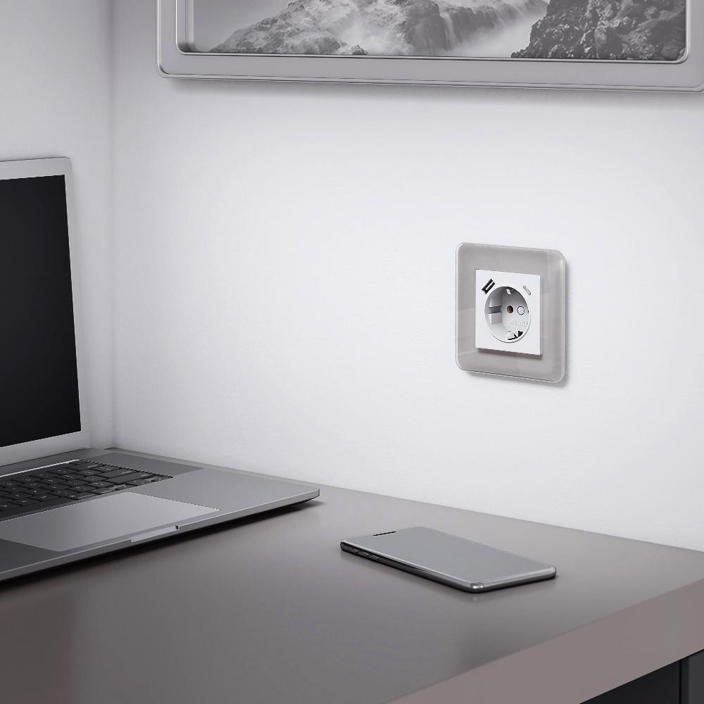 Рамка стеклянная Werkel Elite на 1 пост Дымчатый W0012417 — изображение 2