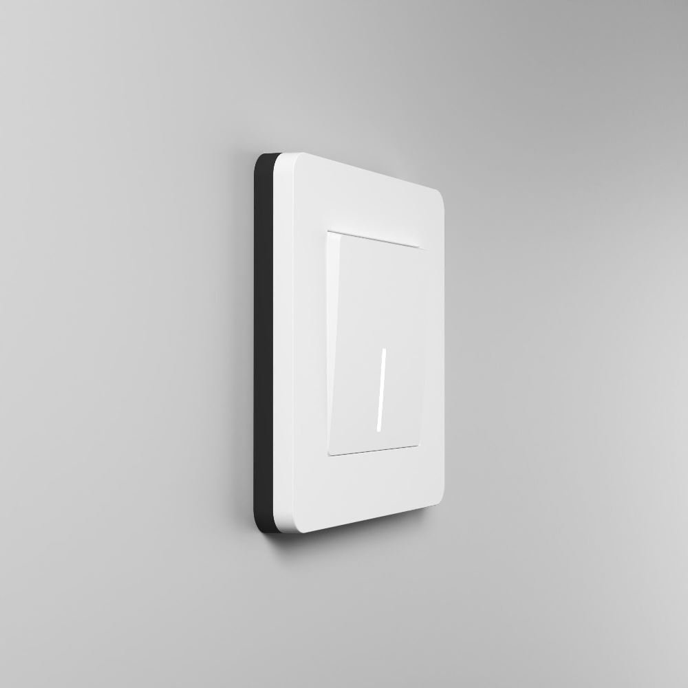 Рамка из поликарбоната Werkel Split на 1 пост Белый / Черный W0013068 — изображение 3