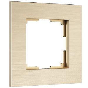 Рамка из металла Werkel AluMax на 1 пост Шампань W0013511