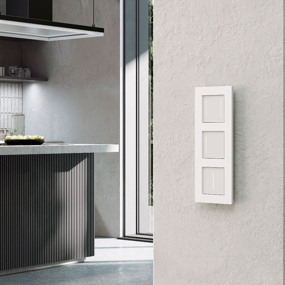 Рамка из поликарбоната Werkel Slab на 3 поста Белый W0032961 — изображение 2