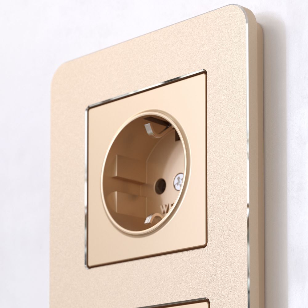 Рамка из металла Werkel Platinum на 4 поста Шампань W0042611 — изображение 2