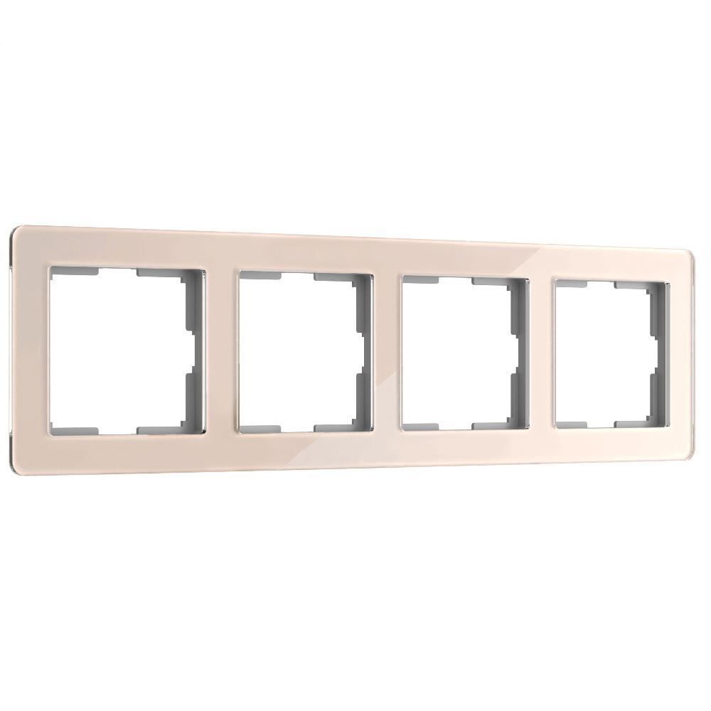Рамка акриловая Werkel Acrylic на 4 поста Айвори W0042743