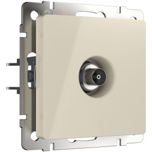 ТВ-розетка встраиваемая оконечная Werkel Слоновая кость W1183003