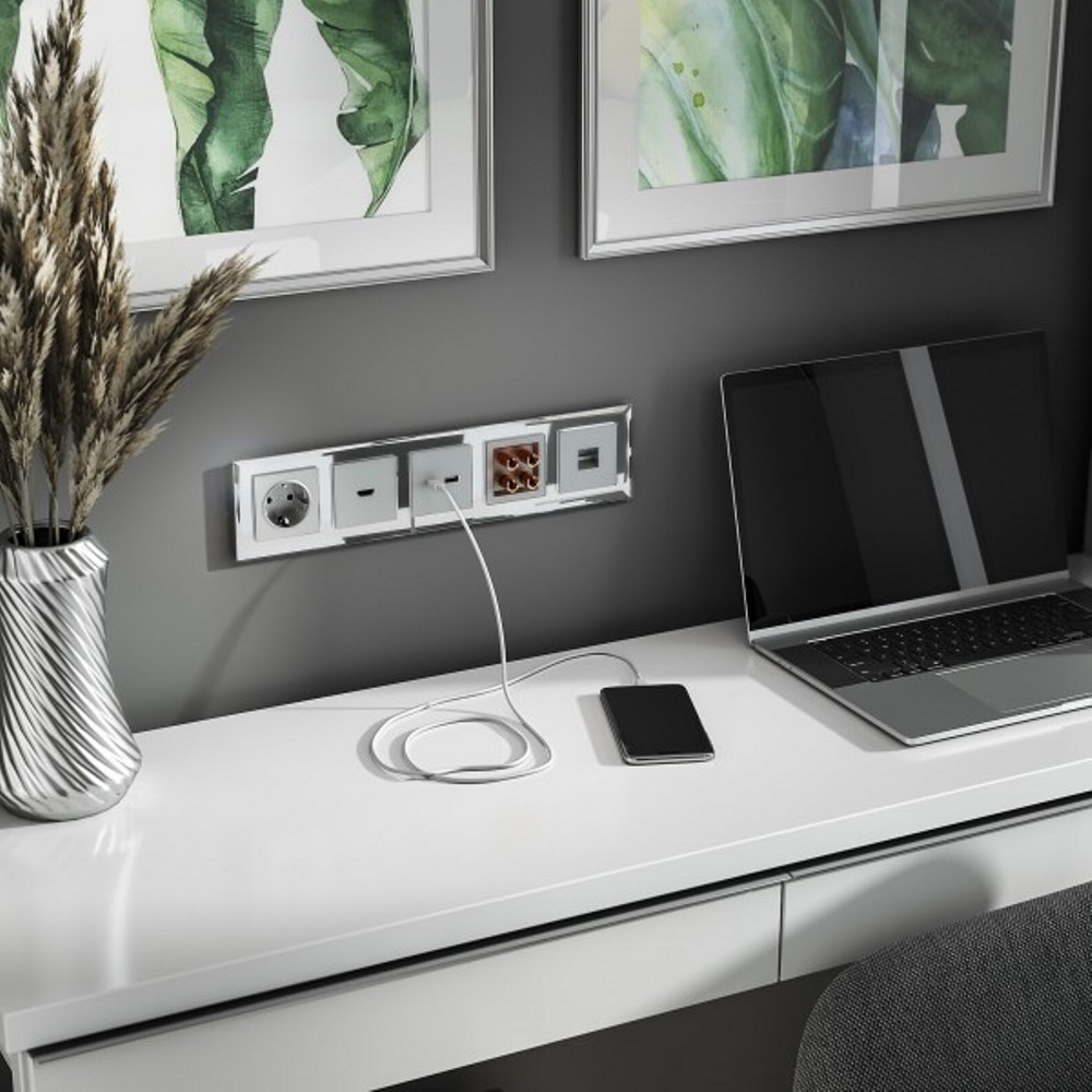 Акустическая розетка встраиваемая Werkel Серебряный W1185006 — изображение 2