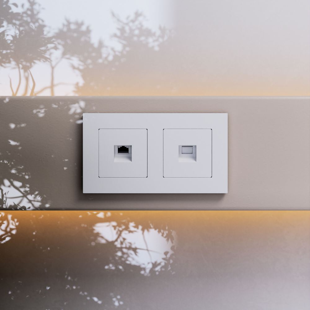 Розетка встраиваемая Ethernet Werkel RJ-45 cat. 6A Белый матовый W5120001 — изображение 3