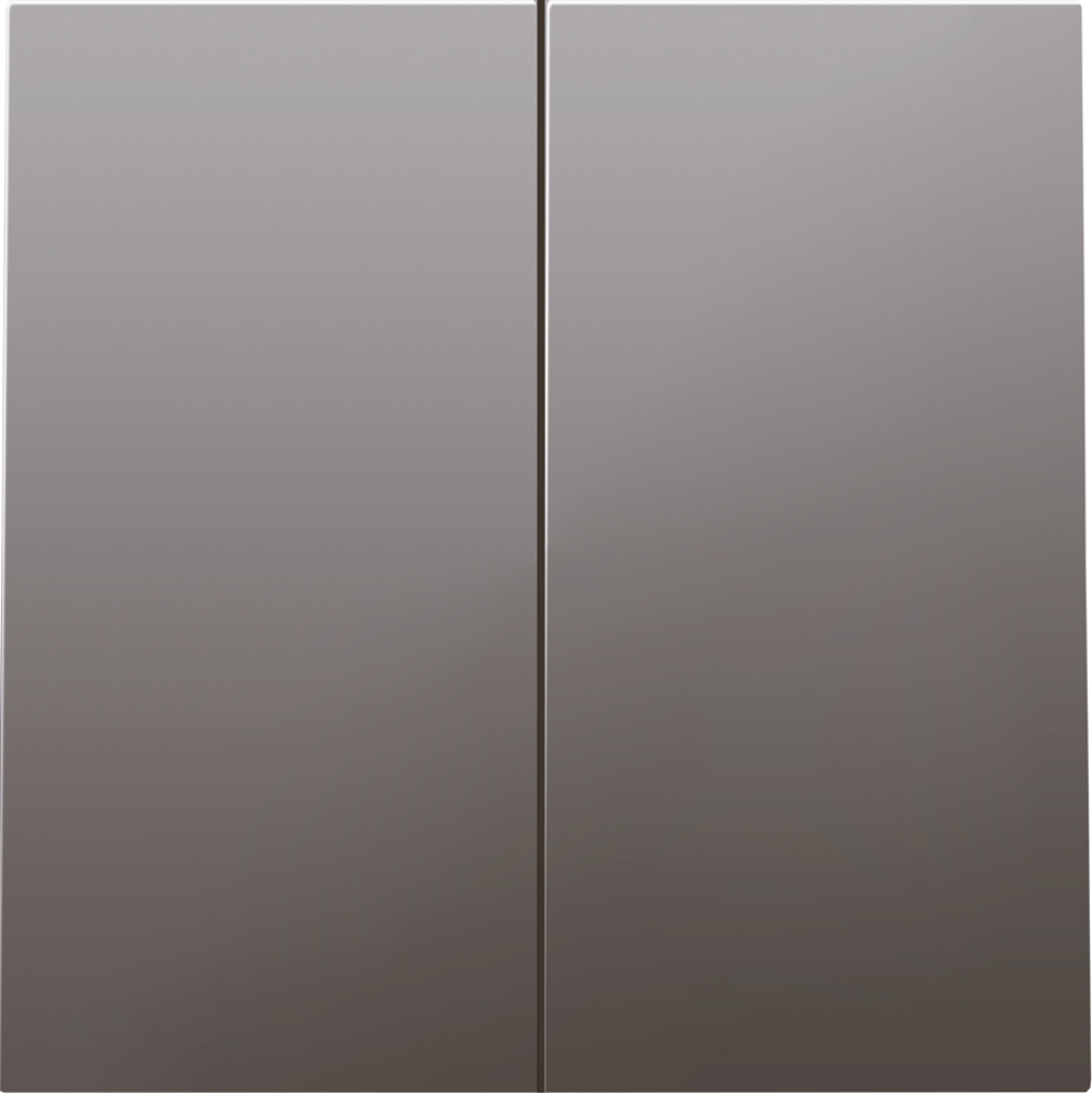 Выключатель двухклавишный встраиваемый Donel R98 Сталь матовая DA10500-DA29537 — изображение 2