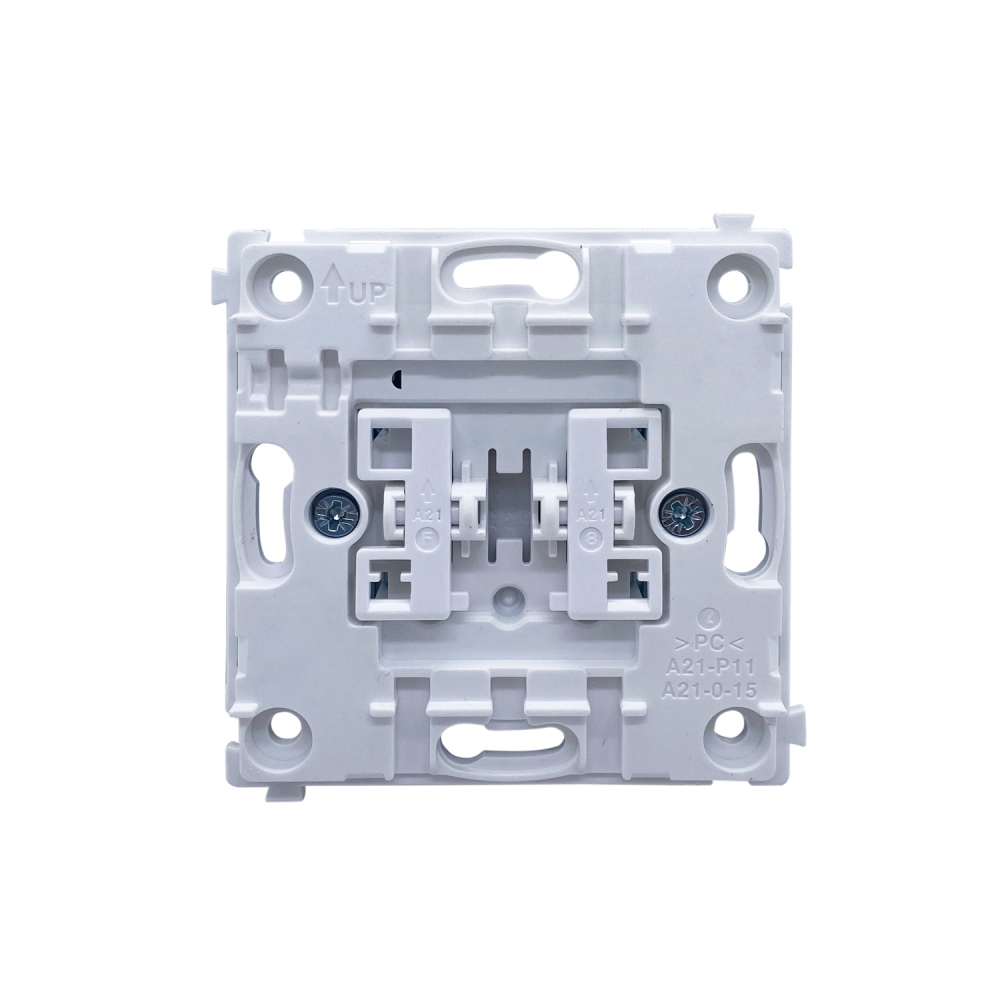 Выключатель двухклавишный встраиваемый Donel R98 Metal Золото матовое DA10500-DA295BR — изображение 5