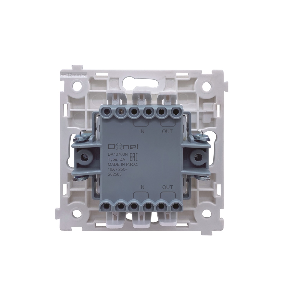 Выключатель одноклавишный встраиваемый перекрестный Donel R98 с 3-х мест Коралл матовый DA10700N-DA29645 — изображение 4