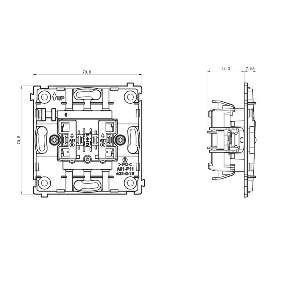 Выключатель одноклавишный встраиваемый перекрестный Donel R98 с 3-х мест Коралл матовый DA10700N-DA29645 — изображение 6