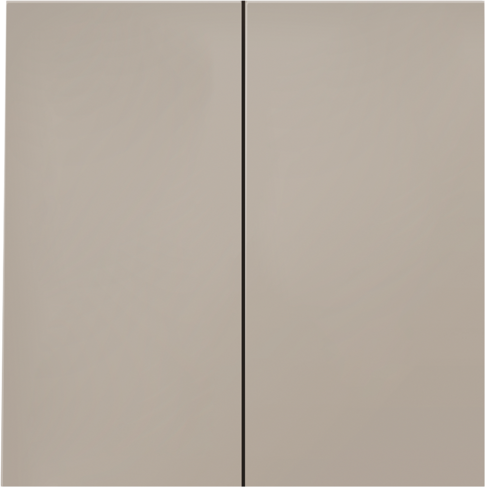 Выключатель двухклавишный встраиваемый проходной Donel R98 Кашемир матовый DA10800-DA29535 — изображение 2