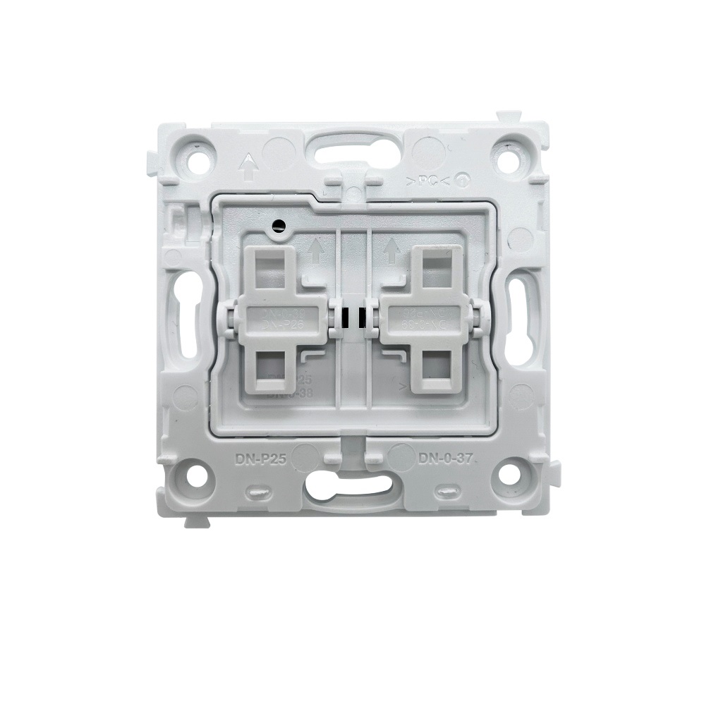 Выключатель двухклавишный встраиваемый перекрестный Donel R98 Metal Латунь DA10900-DA295ME — изображение 5