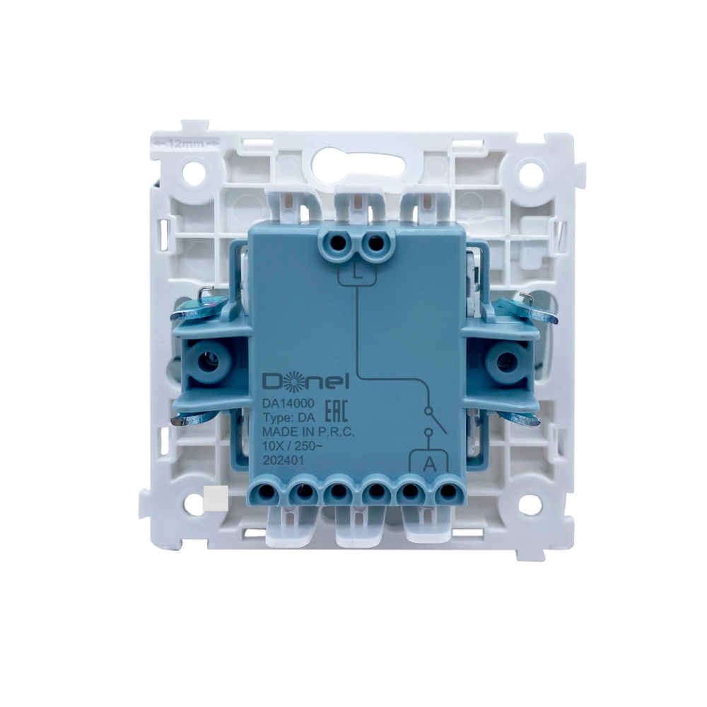 Выключатель электронный карточный встраиваемый Donel R98 Metal с подсветкой Латунь DA14000-DA590ME — изображение 4