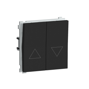 Выключатель жалюзи встраиваемый Donel R98 Черный матовый DA15800-DA29428