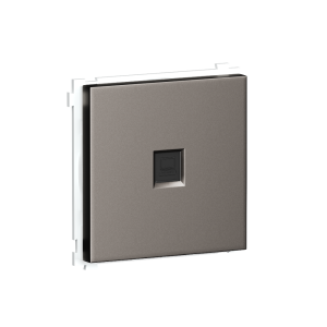 Розетка встраиваемая Ethernet Donel R98 RJ45 cat.6 Сталь матовая DA16200-DA83937