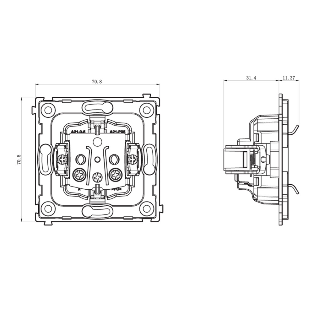 Розетка встраиваемая Donel R98 Schuko с крышкой и заземлением на винтах Изумруд матовый DA18800-DA52039 — изображение 7