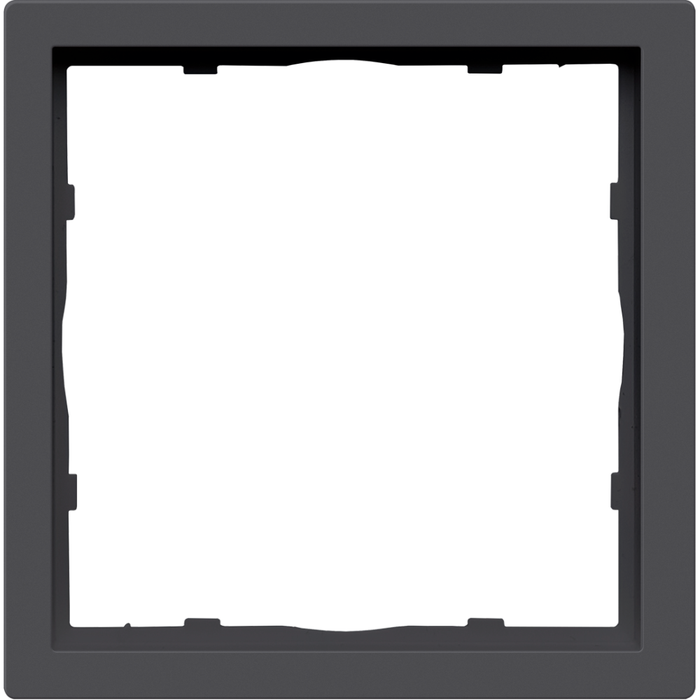 Рамка пластиковая Donel R98 нa 1 пост Черный матовый DA21128