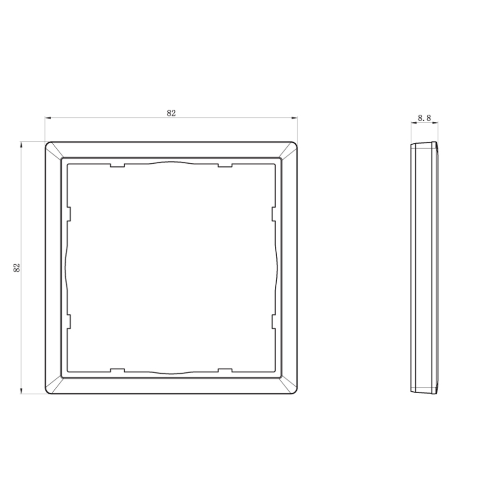 Рамка пластиковая Donel R98 нa 1 пост Серый матовый DA21140 — изображение 3
