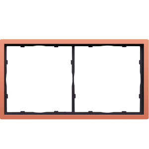 Рамка пластиковая Donel R98 на 2 поста Коралл матовый DA21245