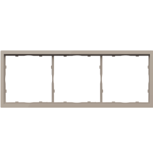 Рамка пластиковая Donel R98 на 3 поста Кашемир матовый DA21335