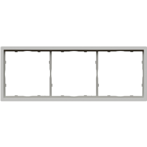 Рамка пластиковая Donel R98 на 3 поста Серый матовый DA21340
