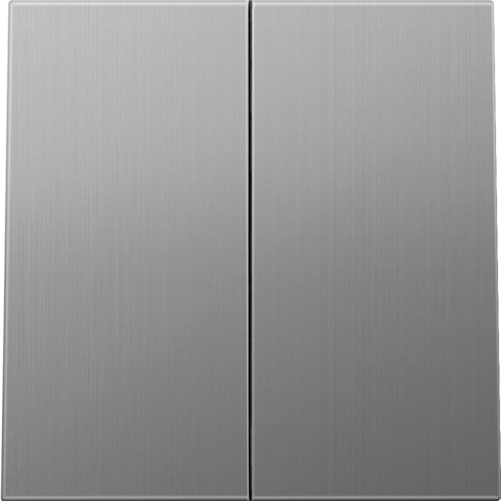 Выключатель двухклавишный встраиваемый звонковый Donel R98 Metal Никель DA25100-DA295NB — изображение 2