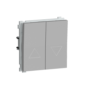 Выключатель жалюзи встраиваемый Donel R98 с блокировкой Алюминий матовый DA25800-DA29426