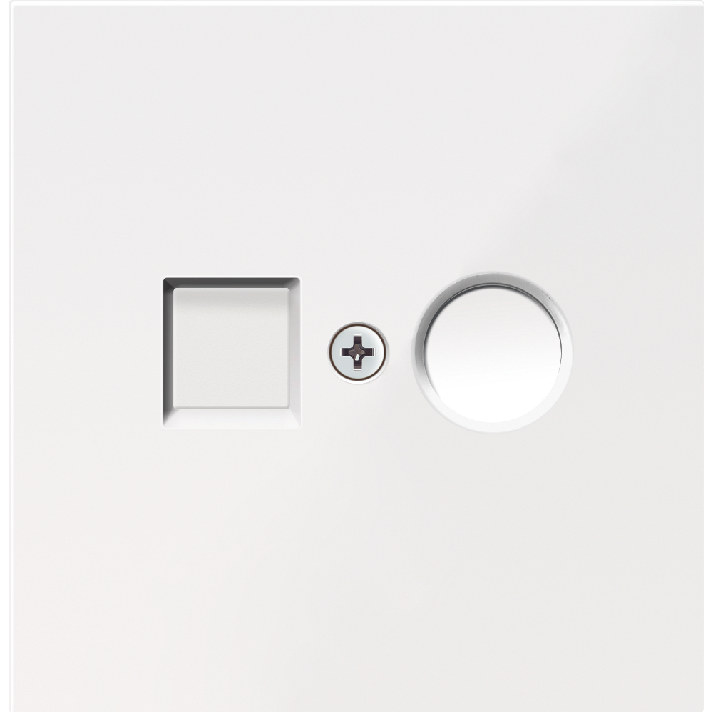 Розетка встраиваемая TV-SAT Donel R98 F-разъём Белый глянцевый DA30200-DA87903 — изображение 2