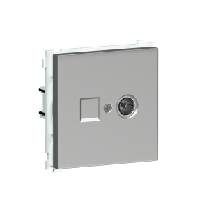 Розетка встраиваемая TV-SAT Donel R98 F-разъём Алюминий матовый DA30200-DA87926