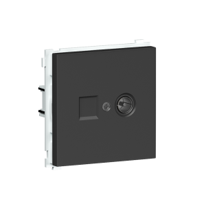 Розетка встраиваемая TV-SAT Donel R98 F-разъём Черный матовый DA30200-DA87928