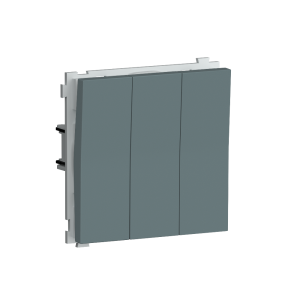 Выключатель трехклавишный встраиваемый Donel R98 звонкового типа Изумруд матовый DA35100-DA29339