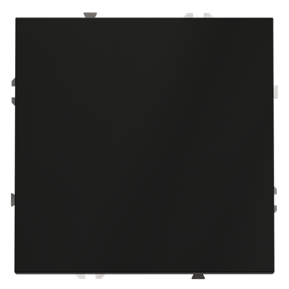 Выключатель одноклавишный встраиваемый проходной Voltum S70 Черный матовый VLS010308