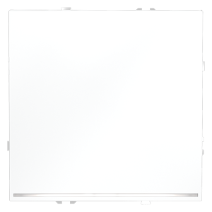 Выключатель одноклавишный встраиваемый проходной Voltum S70 с подсветкой Белый матовый VLS010402