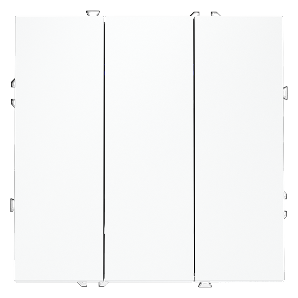 Выключатель трехклавишный встраиваемый Voltum S70 Белый матовый VLS030102