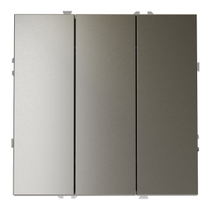 Выключатель трехклавишный встраиваемый Voltum S70 Шелк VLS030104