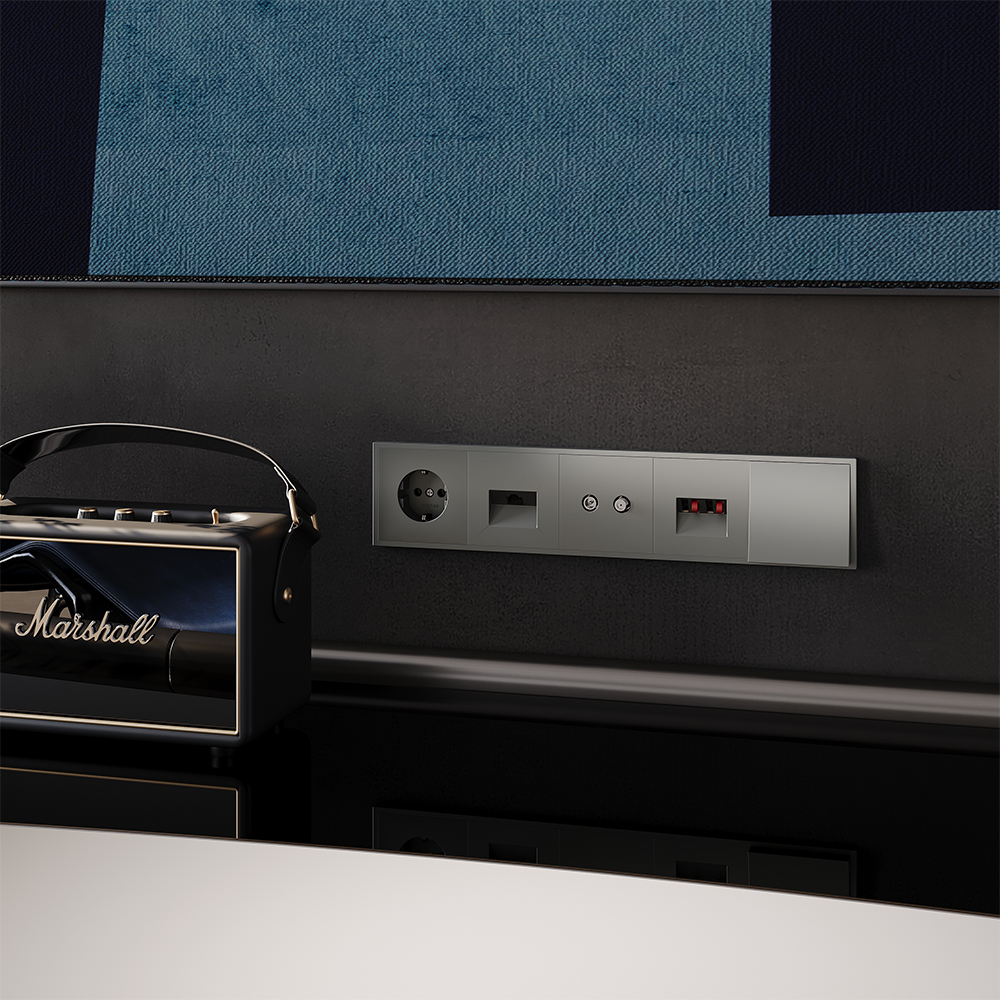 Розетка встраиваемая Ethernet Voltum S70 RJ45 cat.6 Титан VLS060106 — изображение 5