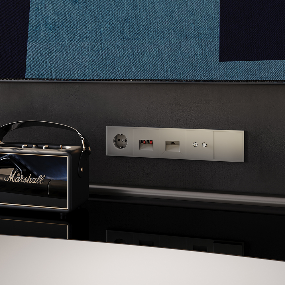 Акустическая розетка встраиваемая Voltum S70 Шелк VLS060304 — изображение 5