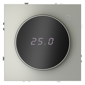 Терморегулятор электронный Voltum S70 с индикацией и датчиком, для теплого пола Сталь VLS070105