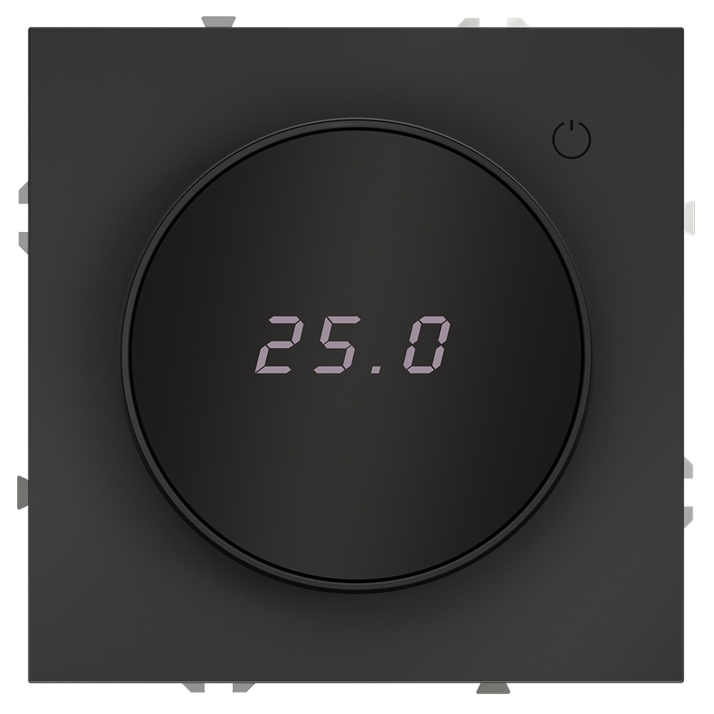 Терморегулятор электронный Voltum S70 с индикацией и датчиком, для теплого пола Графит VLS070107