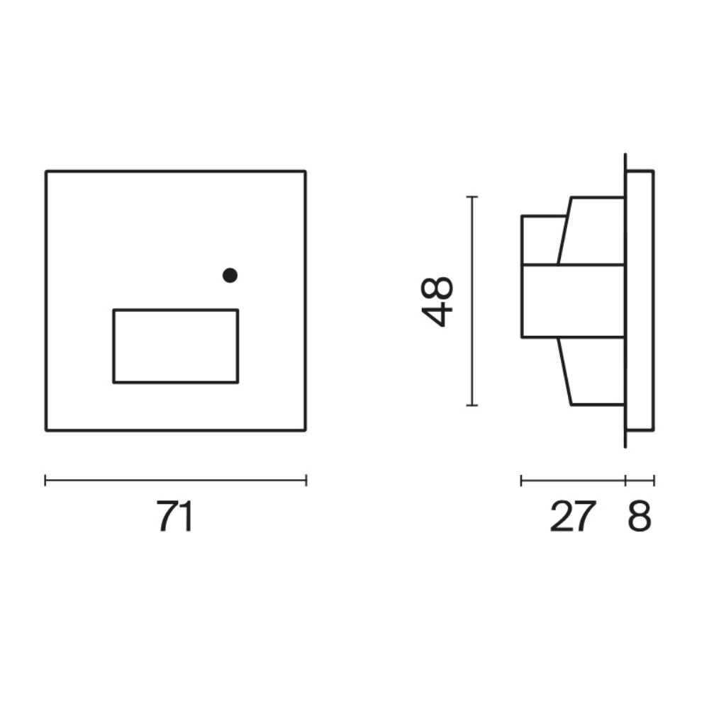 LED подсветка встраиваемая Voltum S70 с датчиком Сталь VLS070705 — изображение 5