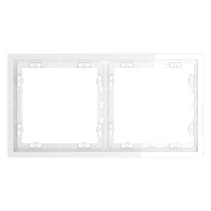 Рамка пластиковая Voltum S70 на 2 поста Белый Глянцевый VLS100201