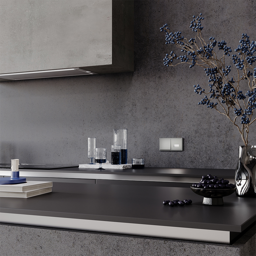 Рамка пластиковая Voltum S70 на 2 поста Сталь глянцевая VLS100205 — изображение 3