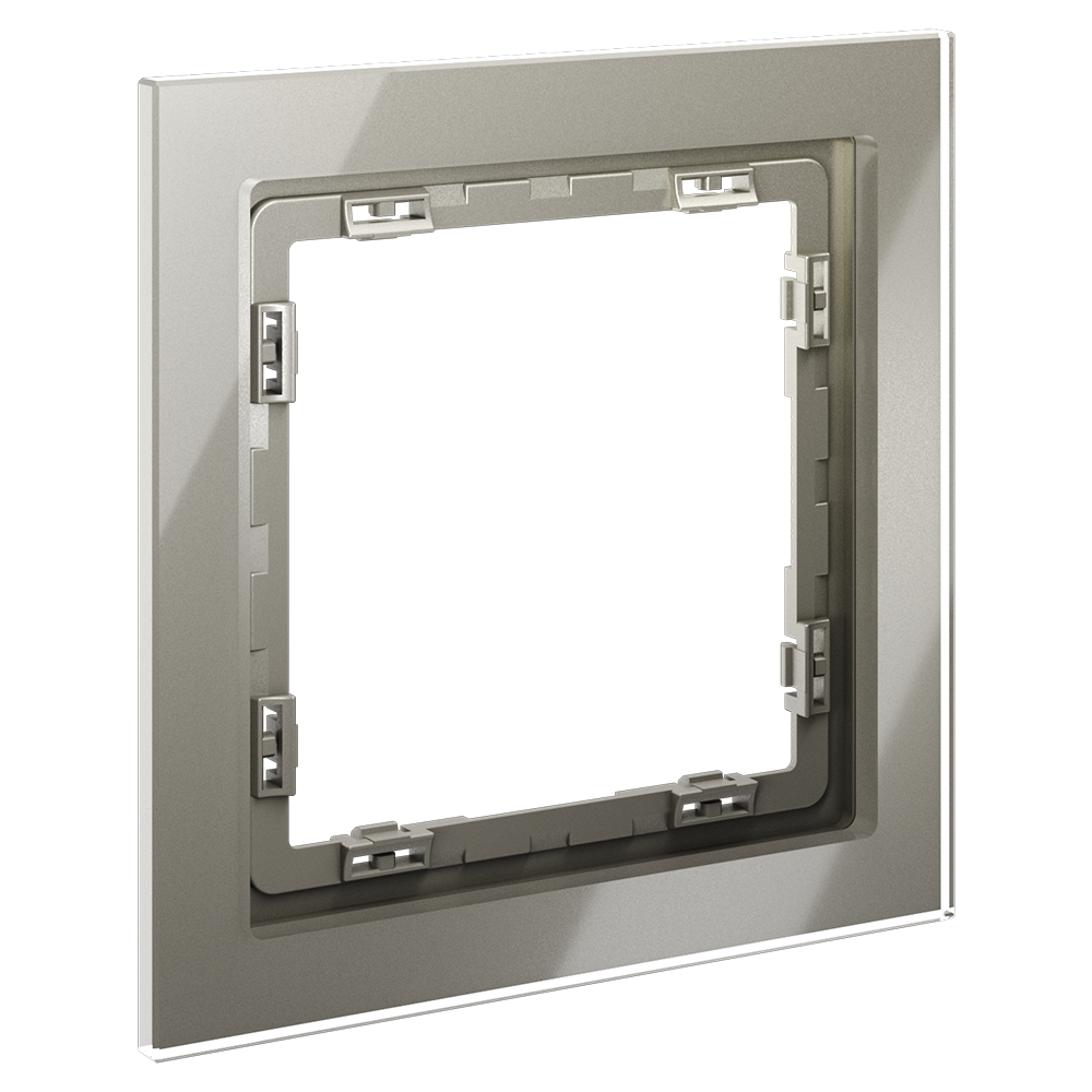 Рамка стеклянная Voltum S70 на 1 пост Шелк глянцевый VLS110104 — изображение 2