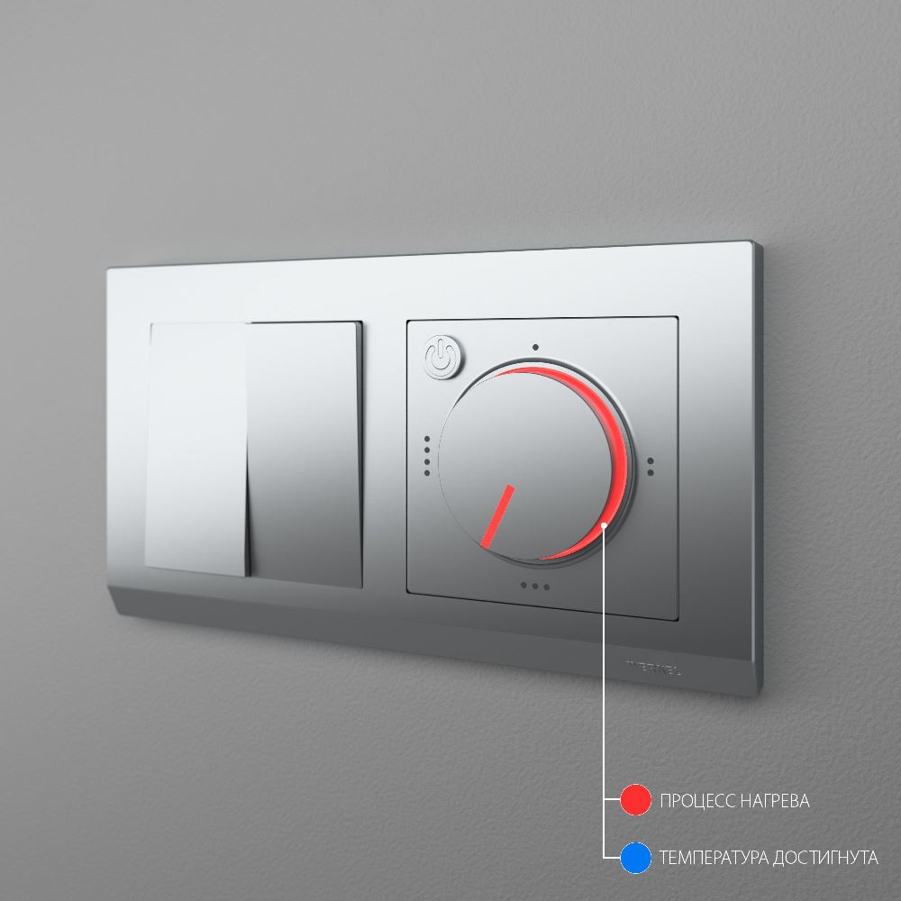 Терморегулятор электромеханический Werkel для теплого пола Серебряный W1151106 — изображение 4