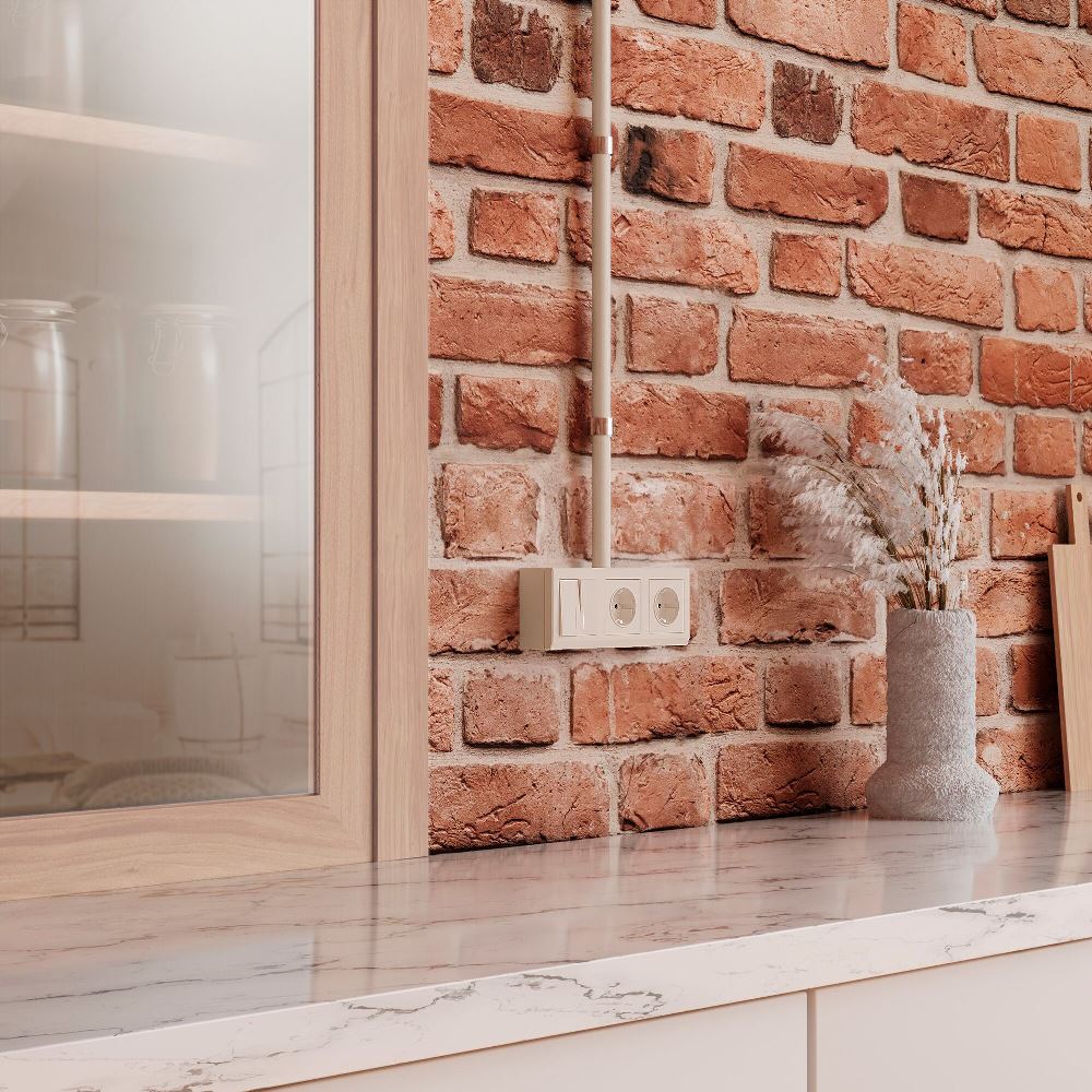 Коробка для накладного монтажа Werkel Слоновая кость W8000003 — изображение 3