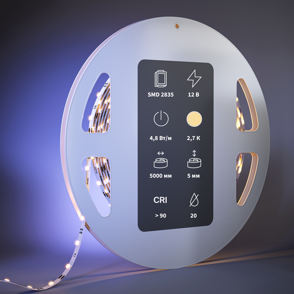 Светодиодная лента Ultra Maytoni Led Strip Ultra 5 м 2700 К Белый 201102 — изображение 2